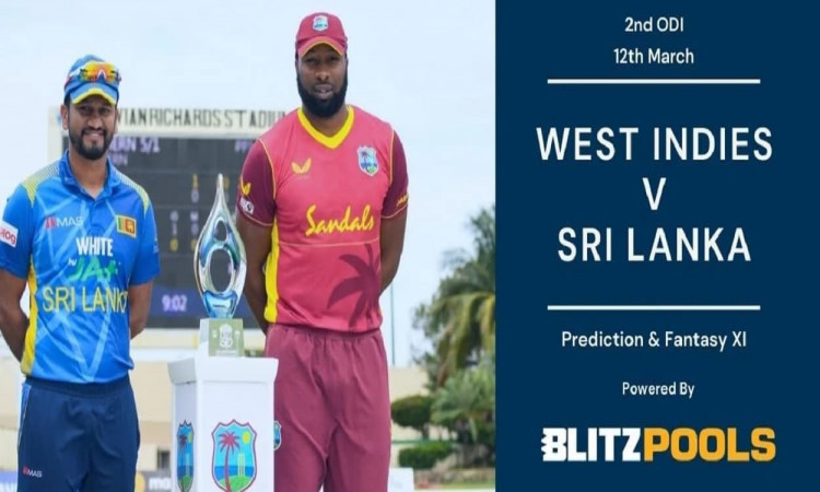 Cricket Image for West Indies vs Sri Lanka 2nd ODI Blitzpools Prediction, Fantasy XI Tips & Pitch Re